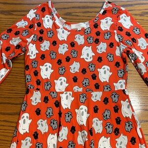Women's Red Ghost Print Top